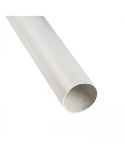 Труба ПНД гладкая тяжелая, цвет серый, диам 50мм (3м) Экопласт (23050-GR) в Ессентуках Гладкая труба Pintop.ru