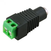 Разъем питания гнездо 2.1х5.5 с клеммной колодкой (50шт/уп) REXANT 14-0315