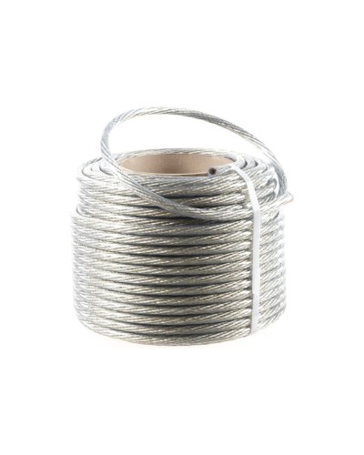 Трос стальной в ПВХ изоляции d=10.0 мм, катушка 50 метров REXANT (09-5300) в Ессентуках Крепежные изделия Pintop.ru