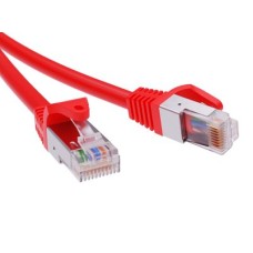 Патч-корд экранированный CAT5E F/UTP 4х2, LSZH, красный, 10м DKC RN5EFU4500RD