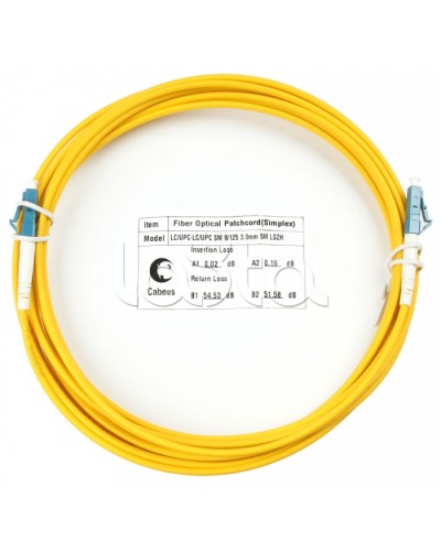 Шнур оптический simplex LC-LC 9/125 sm 7м LSZH Cabeus FOP(s)-9-LC-LC-7m в Ессентуках Патч-корды оптические Pintop.ru