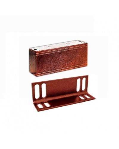 Замок электромагнитный Олевс М1-200 с уголком медный антик в Ессентуках Электромагнитные замки Pintop.ru