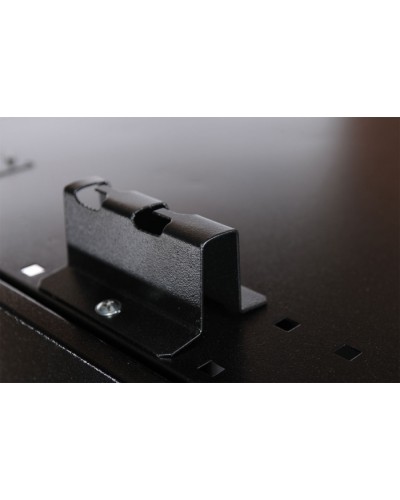 Комплект кронштейна для крепления лотка 100 мм к крыше шкафа ШТК-СП ЦМО КЛГ-100-9005 в Ессентуках Аксессуары для стоек и шкафов Pintop.ru