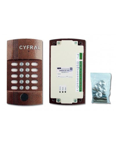 Блок вызова видеодомофона на 10 абонентов Цифрал M-10M/PVC в Ессентуках Блоки вызова многоабонентные Pintop.ru