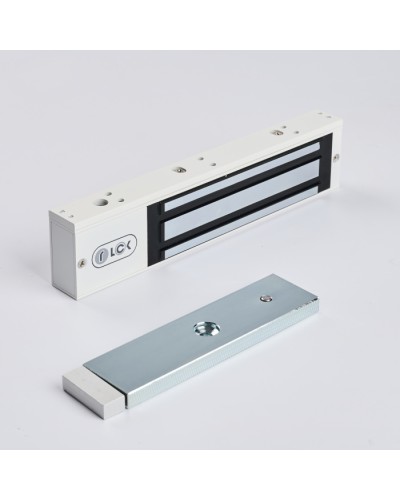 R-Lock RL-EM280-LSW - Электромагнитный замкок, 280кг, DC12/24B, цвет белый, RAL9016(белый), два датчика втроены в корпус замка: датчик Холла и магнито-контактный датчик в Ессентуках Электромагнитные замки Pintop.ru