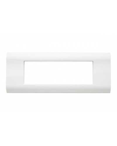 Рамка французский стандарт 6 модулей 45 × 22,5 мм, белый Eurolan (16M-00-06WT) в Ессентуках Комбинированные настенные розетки Pintop.ru