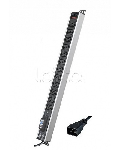 Блок распределения питания вертикальный для 19 шкафов DKC R5V12CBOPCDC19 в Ессентуках Блоки розеток Pintop.ru