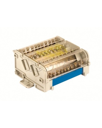 Блок распределительный на DIN рейку 2р 125А, 11х6мм 2х7,5мм 2x9мм. DKC BD125152 в Ессентуках Блоки розеток Pintop.ru