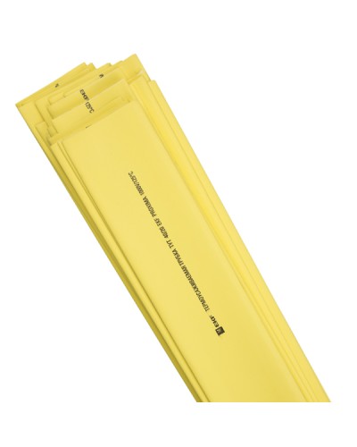 Термоусаживаемая трубка ТУТ нг 20/10 желтая в отрезках по 1м EKF PROxima (tut-20-y-1m) в Ессентуках Аксессуары для кабель-канала Pintop.ru