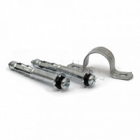 Комплекты для крепления ОКЛ с использованием дюбеля Молли М4х54 и скобы СМД 25-26 (100 шт) Промрукав