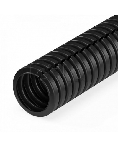 Труба гофрированная ПП безгалогенная (HF) разрезная черная dвн 5,0 мм, dнар 7,2 мм (250м/уп) Промрукав (PR02.0362) в Ессентуках Труба гофрированная Pintop.ru