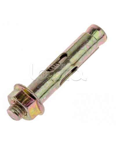 Анкерный болт с гайкой оцинкованный М10/12х100 (10 шт/уп) Промрукав (PR08.2350) в Ессентуках Крепеж Pintop.ru