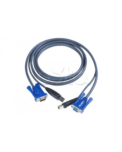 КВМ-кабель с интерфейсами USB, VGA (3м) ATEN 2L-5003U в Ессентуках Видеоусилители, Модуляторы, Делители Pintop.ru