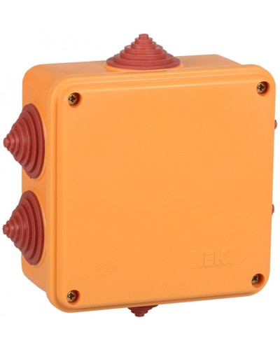 Коробка распаячная огнестойкая ПС 100х100х50мм 6P 4мм2 IP55 6 вводов IEK (UKF30-100-100-050-6-4-09) в Ессентуках Распределительные коробки Pintop.ru