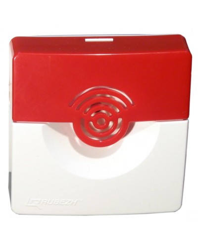 Оповещатель звуковой ОПОП 2-35 12В (корпус бело/красный) в Ессентуках Оповещатели Pintop.ru