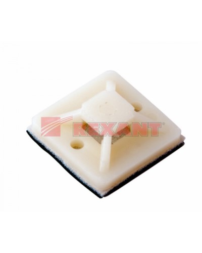 Площадка самоклеющаяся 20 х 20 мм 100 шт (10шт/уп) REXANT 07-2020 в Ессентуках Стяжки-хомуты Pintop.ru