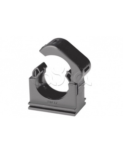 Держатель с крышкой DN 12 мм, полиамид, цвет чёрный DKC (PASW12N) в Ессентуках Держатели, клипсы, скобы Pintop.ru