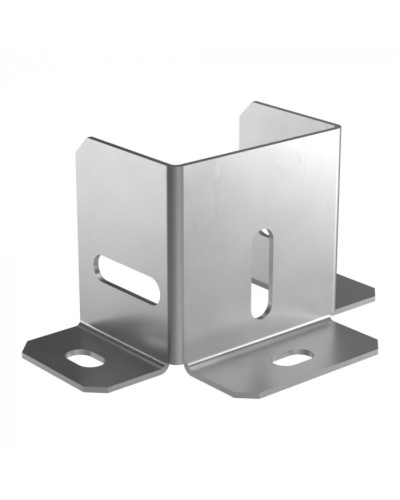 Универсальный ввод трассы лотков Стандарт INOX (AISI 304) 50х50 Промрукав (PR16.3673) в Ессентуках Аксессуары для лотков Pintop.ru