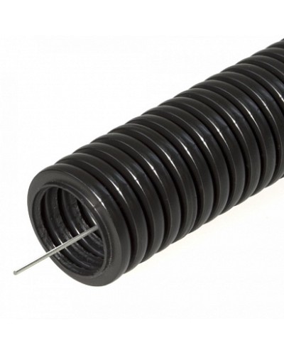 Труба гофрированная ПНД HF d16мм с протяжкой, легкая, безгалогенная Промрукав (100м) 161556 в Ессентуках Труба гофрированная Pintop.ru