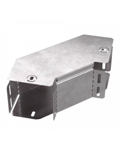 Угол горизонтальный 90 градусов с крышкой Стандарт 100х100 Промрукав (PR16.0413) в Ессентуках Аксессуары для кабель-канала Pintop.ru