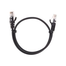 Патч-корд U/UTP, CAT 5e, RJ45-RJ45, 26AWG, LSZH, черный, 0,5м REXANT 02-0102-05