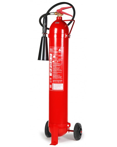 Огнетушитель углекислотный ПОЖТЕХНИКА ОУ-7 ИНЕЙ РФ на шасси (70В, С, Е, до 10 000V) баллон по ГОСТ 949 в Ессентуках Огнетушители Pintop.ru