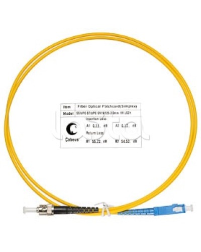 Патч-корд волоконно-оптический SM 9/125 simplex SC-ST LSZH (1 м) Cabeus FOP(s)-9-SC-ST-1m в Ессентуках Патч-корды оптические Pintop.ru