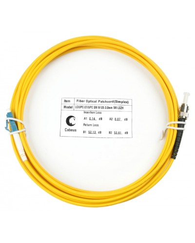 Шнур оптический simplex LC-ST 9/125 sm 10м LSZH Cabeus FOP(s)-9-LC-ST-10m в Ессентуках Патч-корды оптические Pintop.ru