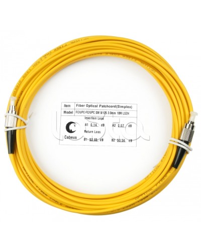 Шнур оптический simplex FC-FC 9/125 sm 20м LSZH Cabeus FOP(s)-9-FC-FC-20m в Ессентуках Патч-корды оптические Pintop.ru