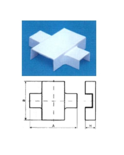 Х-переходник 39x18 на 24x14 TWT TWT-CT39/24-XT-WH в Ессентуках Аксессуары для кабель-канала Pintop.ru