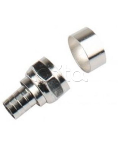 Штекер F-разъем под обжим (RG6U) LAZSO APFC12-RG6U(100) в Ессентуках Коннекторы Pintop.ru