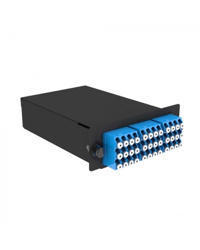 Кассета кроссовая черный Cabeus (FO-9-3x12MPO(m)/А-36xLC/U-A-BK) в Ессентуках Кросс оптический Pintop.ru