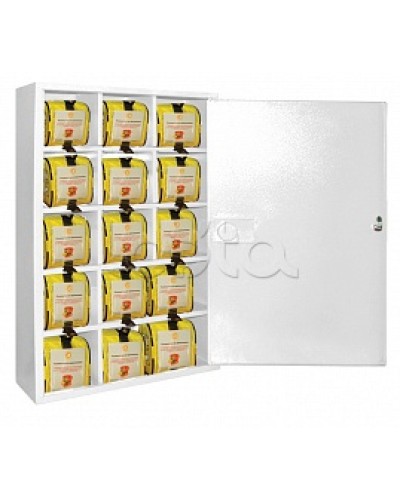 Футляр металлический секционный ПОЖТЕХНИКА ФМС-15 закрытый, белый в Ессентуках Пожарные шкафы Pintop.ru