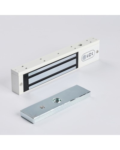 R-Lock RL-EM180-00W - Электромагнитный замкок, 180кг, DC12/24B, цвет белый, RAL9016(белый) в Ессентуках Электромагнитные замки Pintop.ru