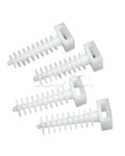 Держатель хомутов для установки в отверстиях D8 мм 37х13 мм Экопласт 47214 в Ессентуках Крепеж: Дюбели, шурупы, саморезы Pintop.ru