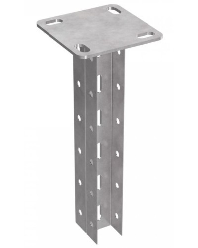 Стойка двойная потолочная для средних нагрузок 35х30х800 пятка 120х120 Промрукав (PR08.2894) в Ессентуках Аксессуары для лотков Pintop.ru