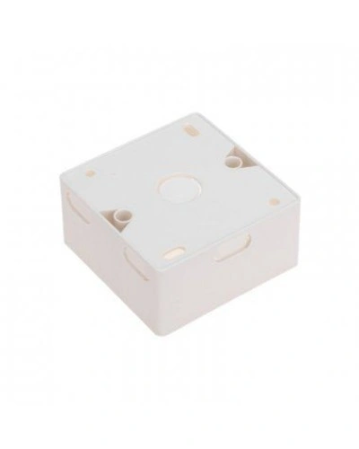 Короб накладной для лицевых панелей 80х80 под 2 модуля 45х22,5 Mosaic 03-0126 в Ессентуках Распределительные коробки Pintop.ru